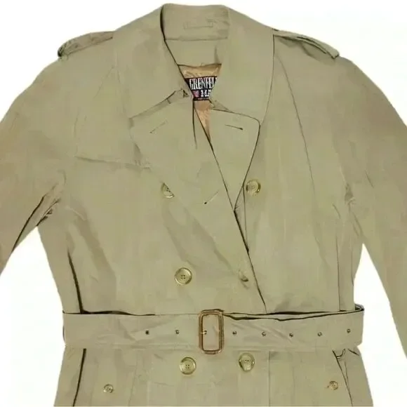 Vintage Grenfell Major Trench Coat - 100% Cotton Lined - Made in England. Sz 42 - Picture 5 of 16